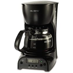 Mr. Coffee DRX5 4-Cup Programmable Coffeemaker, Black