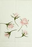 Anali Pink Rosebud Linen Guest Towel