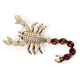Gold Jumbo Scorpio Brooch