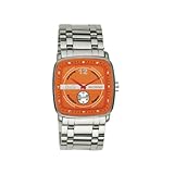 Men's Stainless Steel Orange Dial