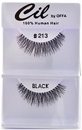 6 Pairs Offa 100% Human Hair Natural False Eyelash Extensions #213
