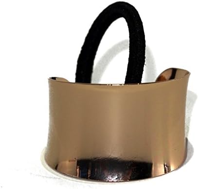 Beauty Metal Gold Silver Fancy Vintage Elastic Hair Tie Up (Gold)
