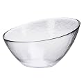 Glass Angle Salad Serving Bowl