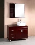 Bathroom Floor Stand Vanity Right Side Bowl & Mirror