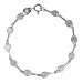 Sterling Silver Mini Tennis Racquet Linked Bracelet