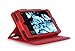 Fire HD 6 2014 Case, roocase Dual View Fire HD 6 Folio Case Cover with Stand [Supports Auto Sleep/Wake Feature] for Amazon Fire HD 6 2014, Red
