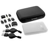 EZOPower 2-Port External Backup Battery Portable Charger + Black Eva Pouch Carrying Case for Garmin nuvi 1300LM, nuvi 1350LMT, nuvi 2300LM, nuvi 2350,MagellanRoadMate 2035 , TomTom EASE, 2435, 1405, 1435, XL 335