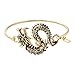 SENFAI 3 Colors Imperial Dragon Adjustable Wire Bracelet (gold)