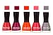 Fashion Bar Nail Polish in Redish Pink,Mavue,Orange,Neon Pink,Gray Shades RS.279.00