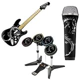 Rock Band Skin Kit für Gitarre,Drums & Mikrofon – Chrome Dragon