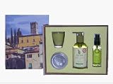 Cucina Tuscan Drawer Zucchini Flower & Truffle Gift Box with Hand Wash, Hand Butter, Candle & Spray