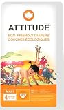 ATTITUDE Baby Diapers, Size 4 (22-37 Pounds), 40-Count  (Pack of 3)