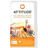 ATTITUDE Baby Diapers, Size 4 (22-37 Pounds), 40-Count  (Pack of 3)