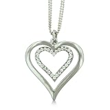 Double Heart Swarovski Crystal Necklace