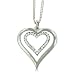 Double Heart Swarovski Crystal Necklace