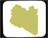 Decorated Mouse Pad with map, Libya, geograpy, region, Africa, outline, area, land