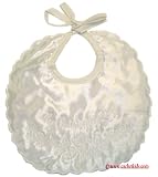 White christening bib