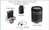 Canon Ef-s 18-135mm F/3.5-5.6 Is Lens Deluxe Kit with 3 Piece Filter Kit, L ....