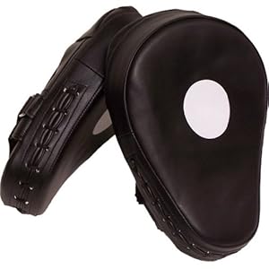 Shock Wave Curved Hook and Jab Focus Mitts - Black