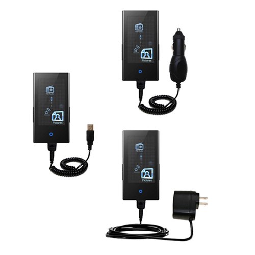 Deluxe Kit for the Samsung YP-P2JABY includes a USB cable with Car and Wall Charger - Gomadic Brand w/ TipExchange Technology