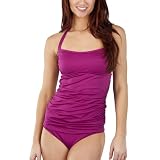 Mossimo® Black: Women's Shirred Tankini Swim Top - Raspberry Purple