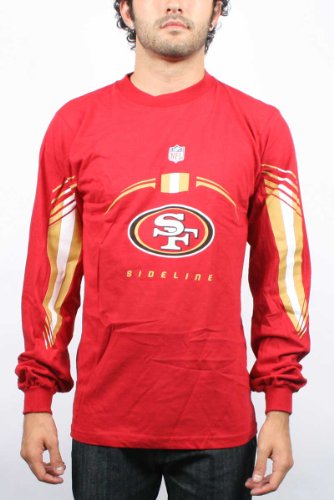 San Francisco 49ERS - Mens Gun Show Long Sleeve T-Shirt In Crimson, Size: Medium, Color: Crimson