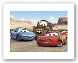The Cast of Cars by Walt Disney 8"x11.25" Art Print Poster Disney