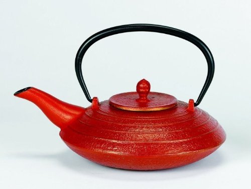 27 oz Lacquer Red Cast Iron Serendipity Teapot 27 oz Lacquer Red Cast Iron Serendipity Teapot