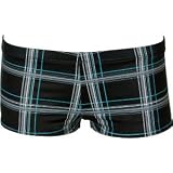 Hurley One & Only Plaid Boyshort Bikini Bottom - Women's