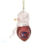 Auburn Tigers NCAA Acrylic Football Snowman Ornament (2.75)