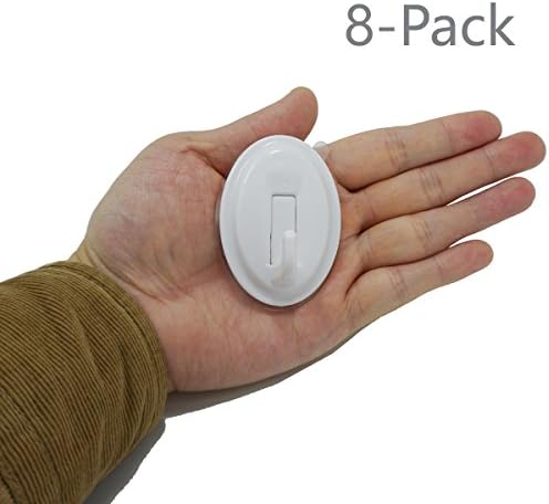 [Most Heavy-duty] Hodeck 5kg / 11lb 8-Pack Heavy-duty Traceless Hooks with Electrostatic Adherence, Waterproof and Oilproof, Suitable for more Kind of Surface and Circumstance