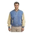 Port Authority - Denim and Twill Letterman Jacket.