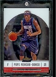 2006/07 Topps Finest #83 Pops Mensah-Bonsu Dallas Mavericks Rookie Basketball Card Basketball Card - Mint Condition - In Protective Display Case !