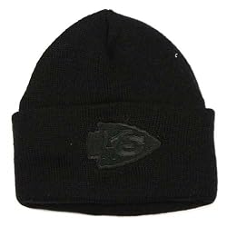 Kansas City Chiefs Classic Cuffed Knit Hat (Tonal Black)