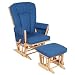 Dutailier Candy Chair & Stool Set in Lime Wood & Cream Upholstery