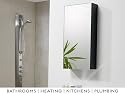 Hudson Reed Quintus Black Mirror Cabinet
