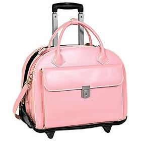 Mcklein W Series Glen Ellyn Leather Detachable Wheeled Briefcase