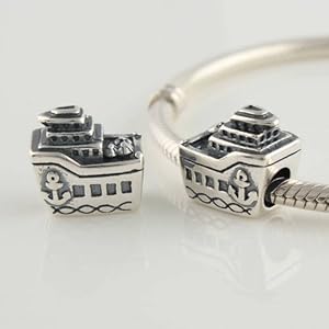 General Gifts Cruise Ship Screw Core 925 Sterling Silver Charms/beads for Pandora, Biagi, Chamilia, Troll and More Bracelets