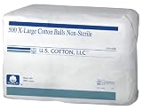 U.S. Cotton Cotton Balls Non-sterile, X-large, 500-Count