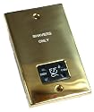 Jac Dual Voltage 115V / 230V Brass Dual Voltage Victorian Shaver  Socket