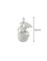 7.20 Carat white diamond Dragon Hip Hop Large Pendant in 10k White gold