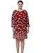 Chicwe® Womens Butterfly Printed Cashmere Touch Plus Size Dress