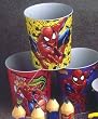 Superheros Spiderman Waste Bin (1 pc 10" Tin Trash Can)