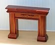 Dollhouse Miniature Cherry Fireplace Front