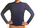 Beach Depot UPF 50+ Women's Long Sleeve Rash Guard Shirt - Navy XL