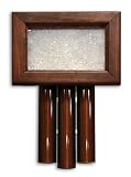 Heath Zenith 61 Wired Door Chime with Solid Beech Mahogany Finish Cover and Oil Rubbed Bronze Tubes