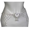 Mother Days Gift Sterling Silver Belly Chain Length 37.5 inches