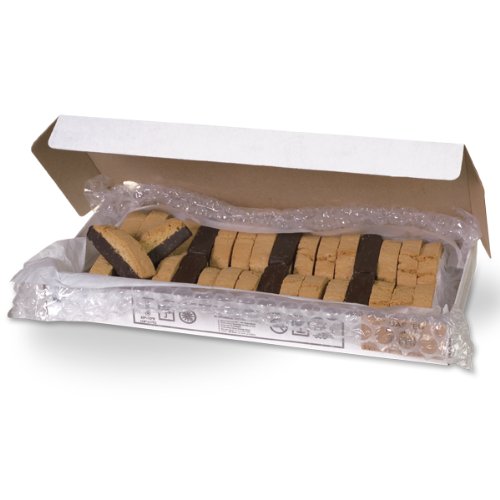 Toasted Almond Biscotti Dipped in Semisweet Chocolate - All Natural, Bulk Box - 32 Pieces - by Dilettante 