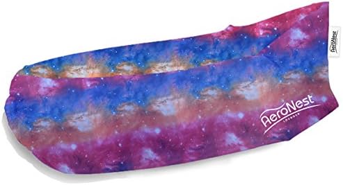 Portable Inflatable Air Lounger Balloon Furniture with Pockets Headrest and Ground Stakes By AeroNest (Galaxy,)