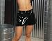Elegant Moments Vinyl wrap mini skirt w/ snap closure & nail heads plus size V6110X